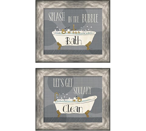 Squeaky Clean 2 Piece Framed Art Print Set by Veronique Charron