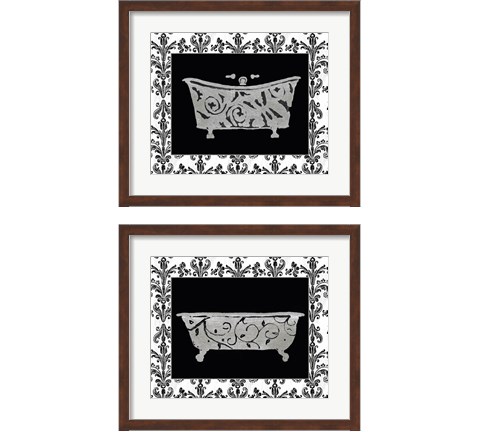 Paris Hotel Tub 2 Piece Framed Art Print Set by Susan Eby Glass