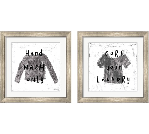 Laundry Rules 2 Piece Framed Art Print Set by Sue Schlabach