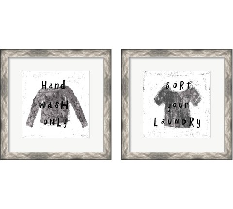 Laundry Rules 2 Piece Framed Art Print Set by Sue Schlabach