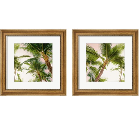 Bright Oahu Palms 2 Piece Framed Art Print Set by Bill Carson Photography