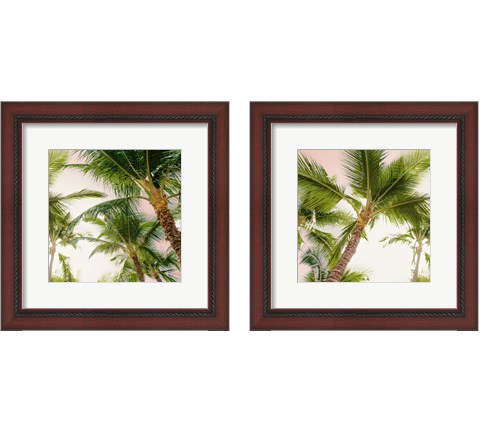 Bright Oahu Palms 2 Piece Framed Art Print Set by Bill Carson Photography
