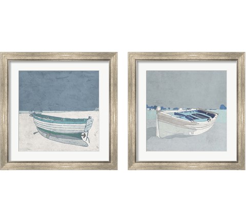 Docked Ashore 2 Piece Framed Art Print Set by Ynon Mabat
