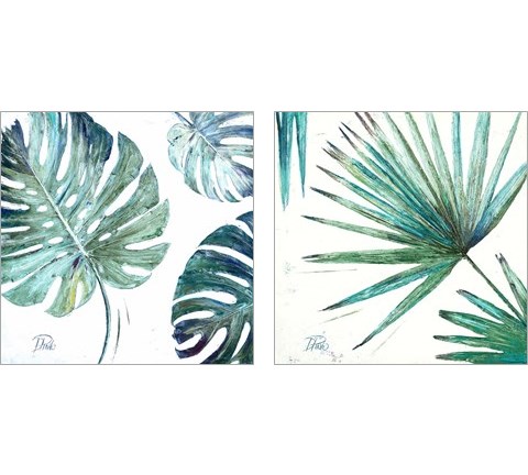 Organic with Blues 2 Piece Art Print Set by Patricia Pinto