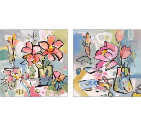 Picked From The Garden 2 Piece Art Print Set by Vas Athas