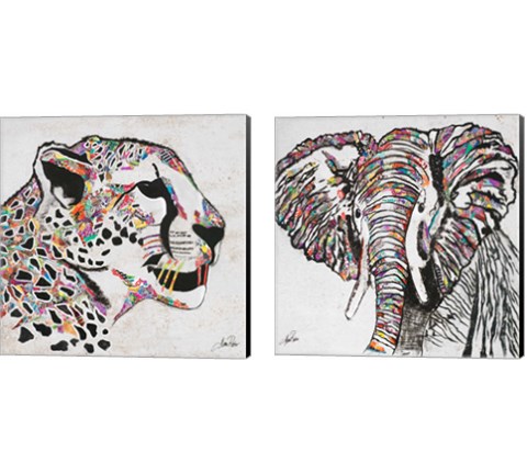 Serengeti Plains 2 Piece Canvas Print Set by Gina Ritter