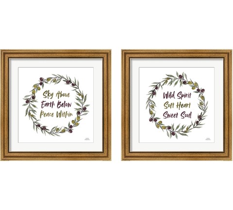Olive Grove 2 Piece Framed Art Print Set by Laura Marshall
