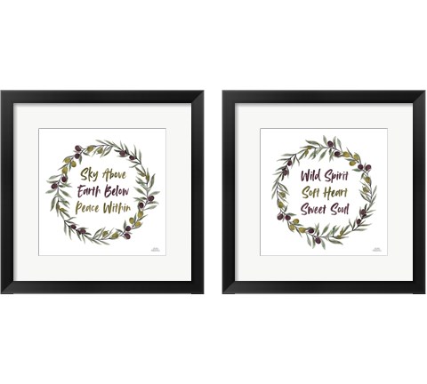 Olive Grove 2 Piece Framed Art Print Set by Laura Marshall