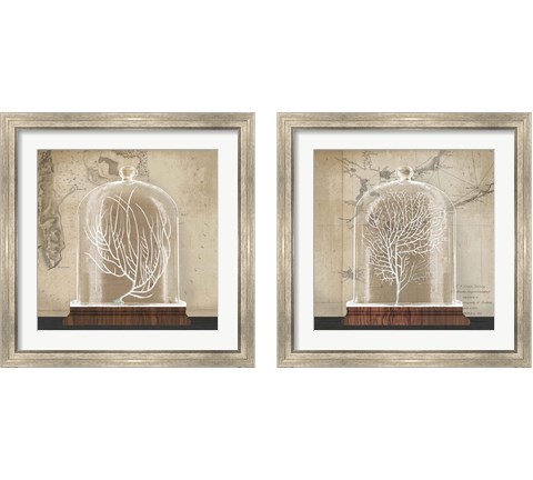 Coral Cloche 2 Piece Framed Art Print Set by Wild Apple Portfolio