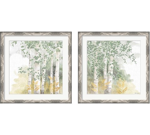 Natures Leaves Sage 2 Piece Framed Art Print Set by Beth Grove