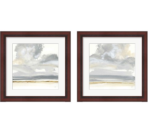 Cumulus Gray 2 Piece Framed Art Print Set by Chris Paschke