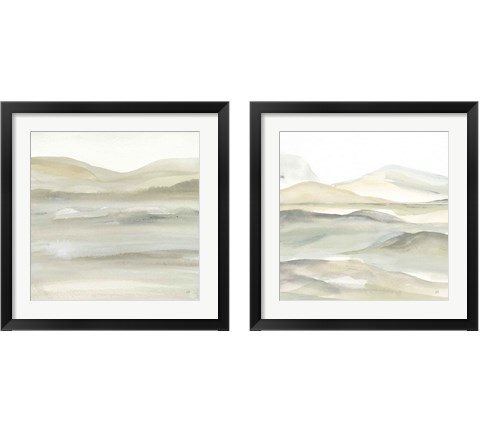 Valleyscape Green 2 Piece Framed Art Print Set by Chris Paschke