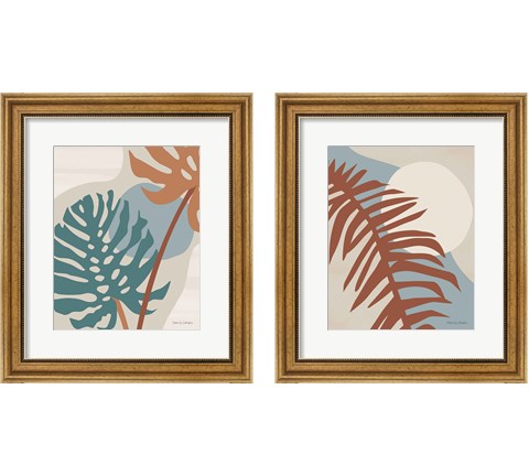 Abstract Leaf 2 Piece Framed Art Print Set by Megan Gallagher
