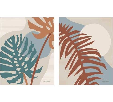 Abstract Leaf 2 Piece Art Print Set by Megan Gallagher