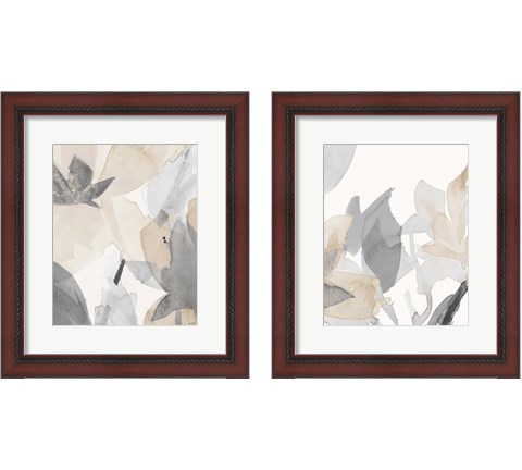 Muted Delicate Floral 2 Piece Framed Art Print Set by Lanie Loreth