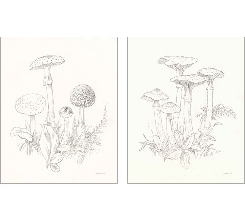 Nature Sketchbook 2 Piece Art Print Set by Danhui Nai