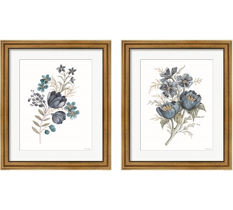 Blue Botanical 2 Piece Framed Art Print Set by Cindy Jacobs