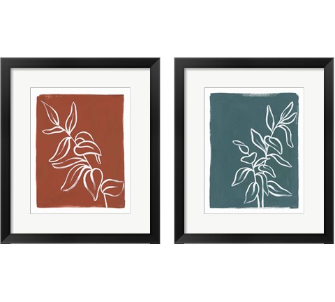 Porch Plant 2 Piece Framed Art Print Set by Laura Marshall