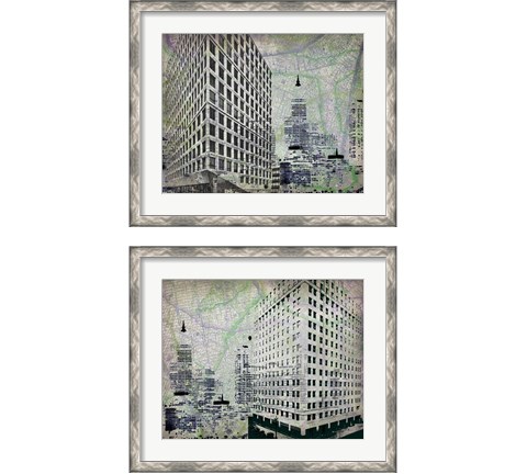 Cityscape  2 Piece Framed Art Print Set by Art Roberts