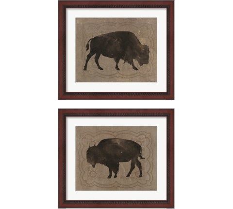 Buffalo Impression 2 Piece Framed Art Print Set by Stellar Design Studio