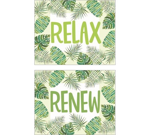 Relax & Renew 2 Piece Art Print Set by Cindy Jacobs