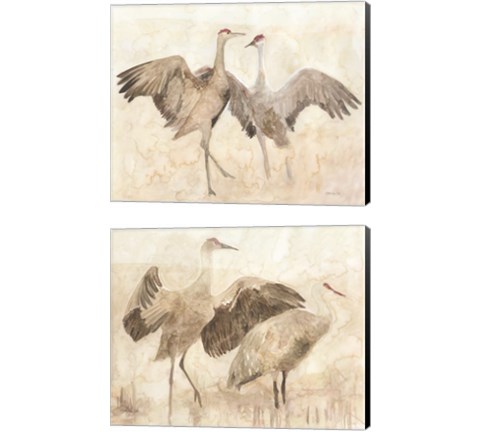 Sandhill Cranes 2 Piece Canvas Print Set by Stellar Design Studio