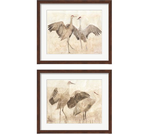 Sandhill Cranes 2 Piece Framed Art Print Set by Stellar Design Studio