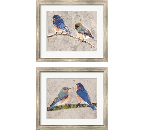 Eastern Bluebirds 2 Piece Framed Art Print Set by Stellar Design Studio
