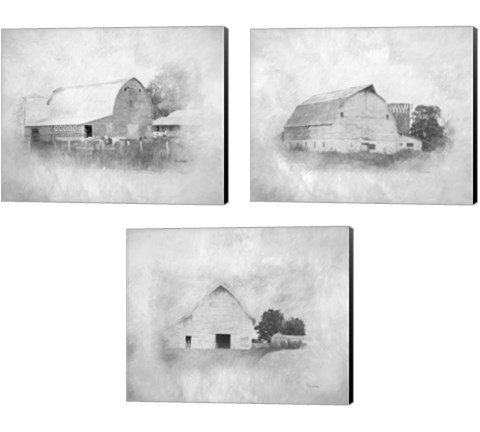Barn 3 Piece Canvas Print Set by Ramona Murdock