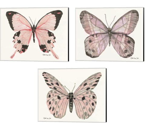 Butterfly 3 Piece Canvas Print Set by Stellar Design Studio