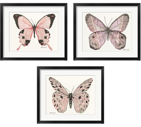 Butterfly 3 Piece Framed Art Print Set by Stellar Design Studio