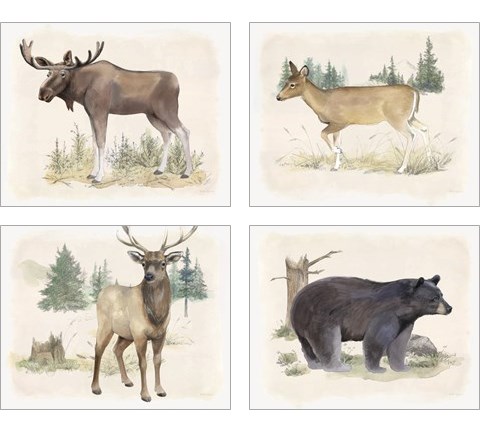 Wilderness Collection 4 Piece Art Print Set by Beth Grove