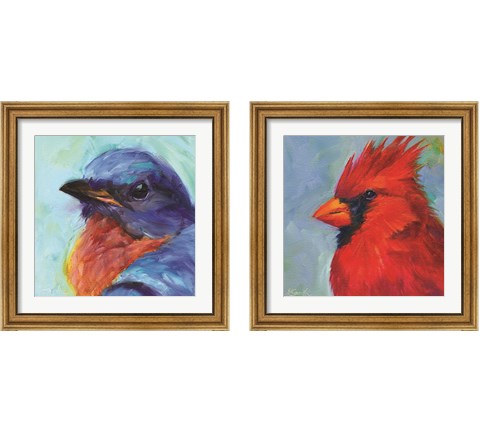 Field Birds 2 Piece Framed Art Print Set by Kim Smith