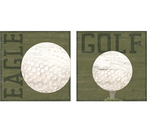Golf Days 2 Piece Art Print Set by Tara Reed