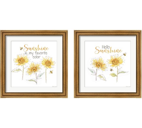 Be My Sunshine 2 Piece Framed Art Print Set by Cynthia Coulter
