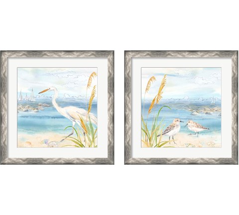 By the Seashore 2 Piece Framed Art Print Set by Cynthia Coulter