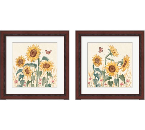 Sunflower Season 2 Piece Framed Art Print Set by Janelle Penner