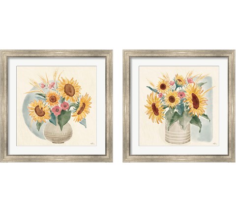 Sunflower Season 2 Piece Framed Art Print Set by Janelle Penner