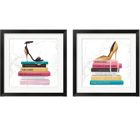 Paris Style Marble 2 Piece Framed Art Print Set by Marco Fabiano