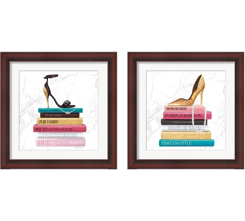 Paris Style Marble 2 Piece Framed Art Print Set by Marco Fabiano