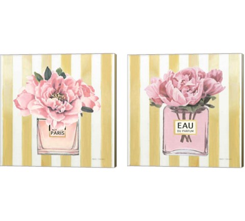Floral Perfume 2 Piece Canvas Print Set by Marco Fabiano