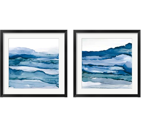 Blue Grayscape 2 Piece Framed Art Print Set by Chris Paschke