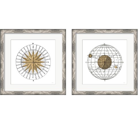Solar Globe 2 Piece Framed Art Print Set by Sue Schlabach