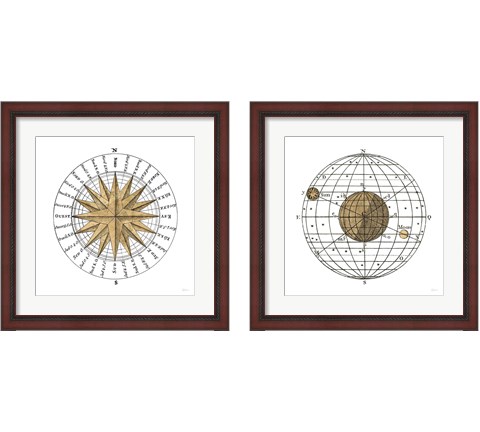 Solar Globe 2 Piece Framed Art Print Set by Sue Schlabach