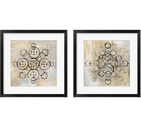 Neutral Mandala 2 Piece Framed Art Print Set by Melissa Averinos