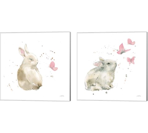 Dreaming Bunny 2 Piece Canvas Print Set by Katrina Pete