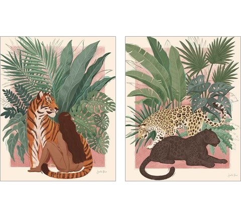 Majestic Cats 2 Piece Art Print Set by Janelle Penner