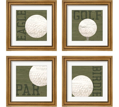 Golf Days 4 Piece Framed Art Print Set by Tara Reed