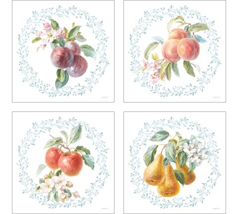 Blooming Orchard 4 Piece Art Print Set by Danhui Nai