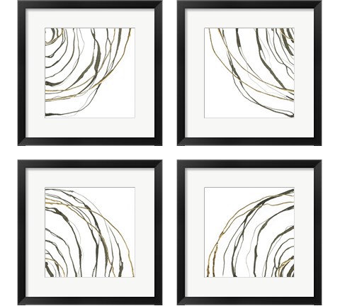 Not Quite Concentric 4 Piece Framed Art Print Set by Chris Paschke